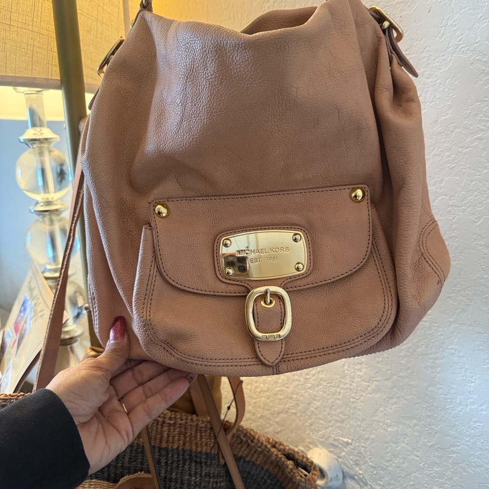 Michael Kors Blush Leather Backpack